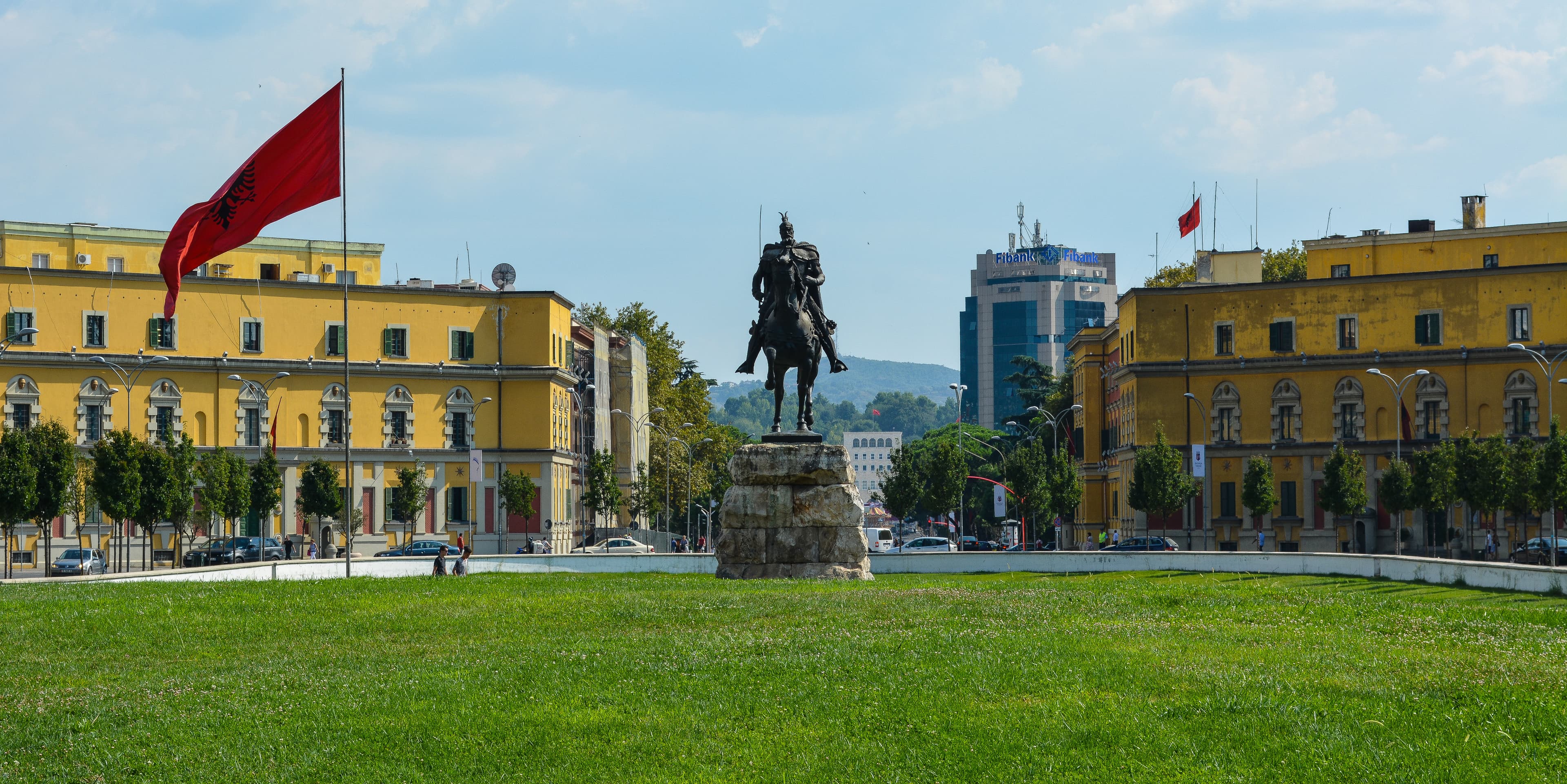 Paisagem de Tirana, Albânia