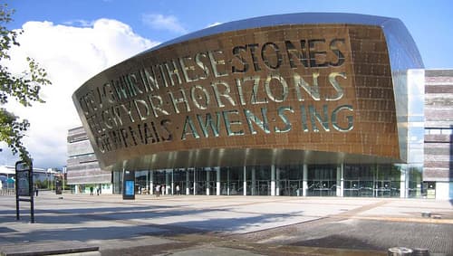 Paisagem de Cardiff, Reino Unido