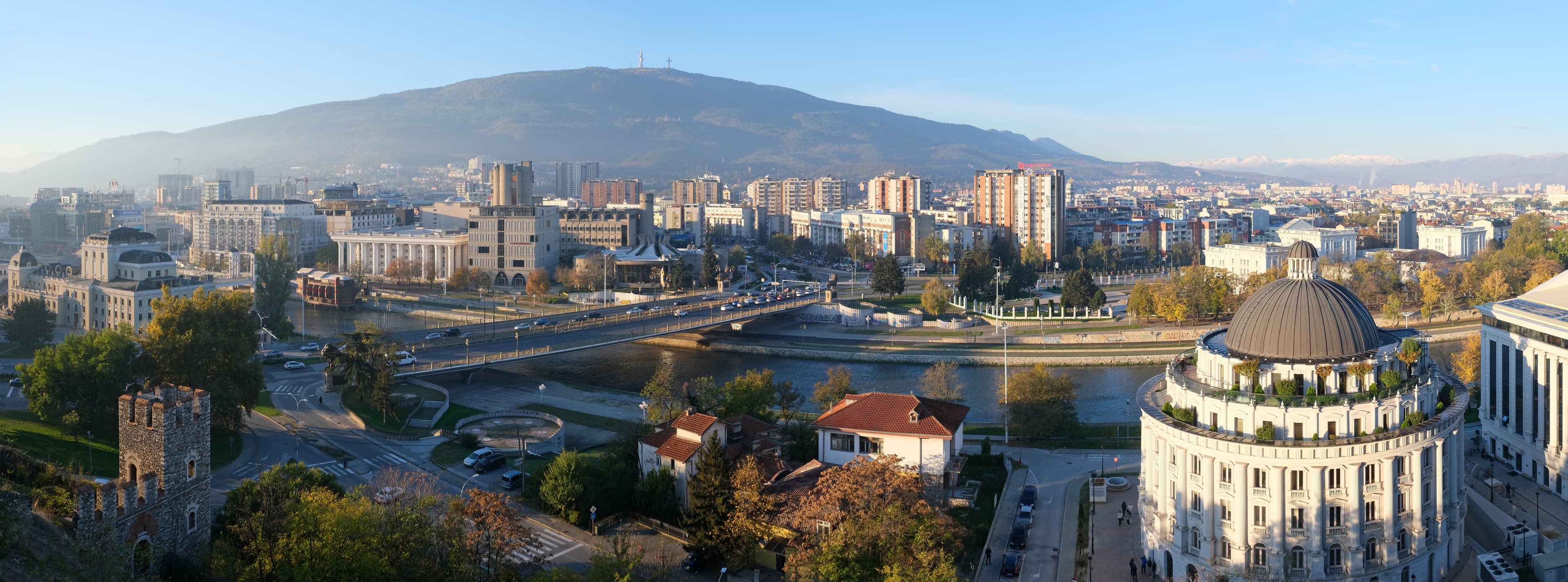 Paisagem de Skopje, Macedónia do Norte