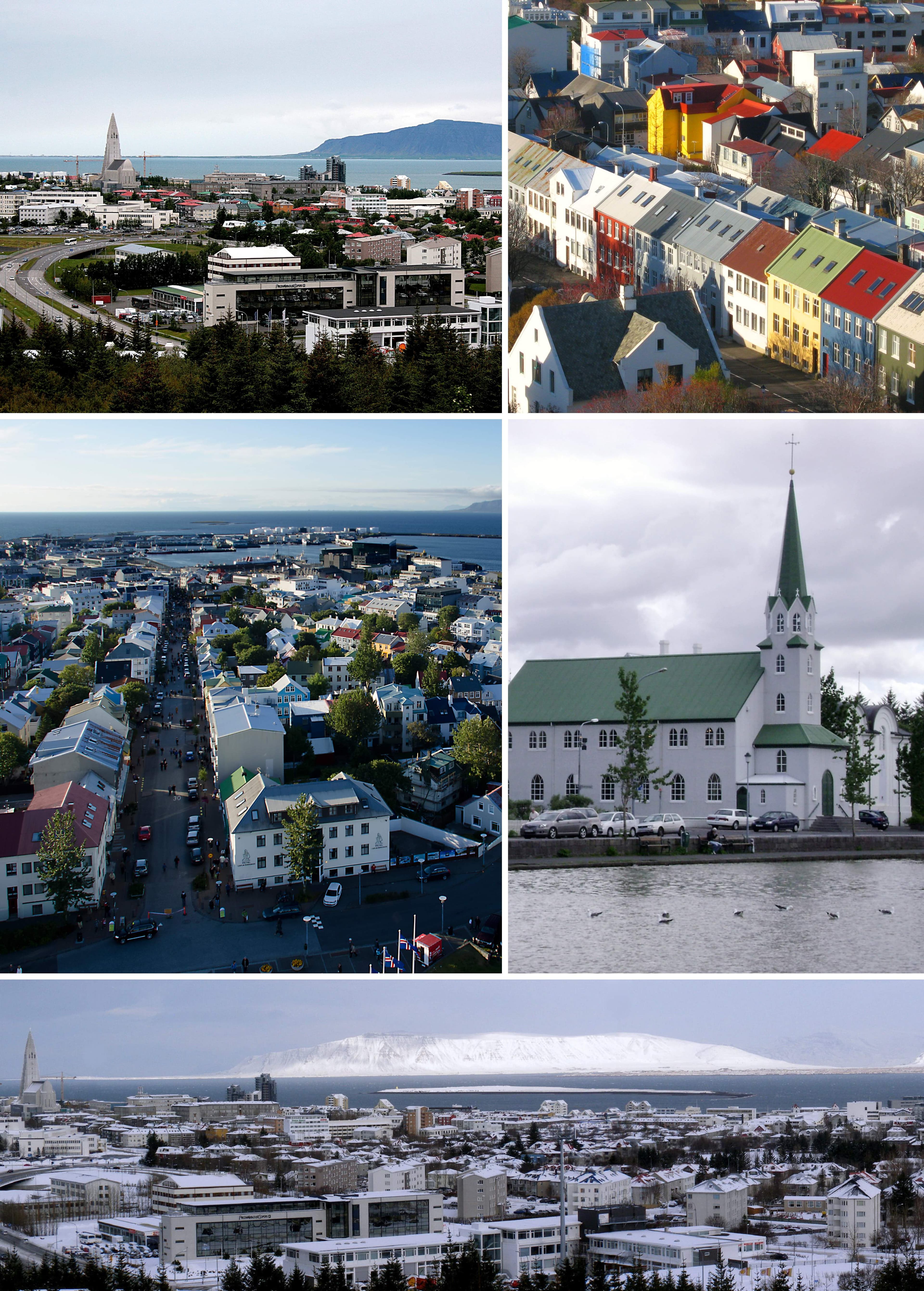 Paisagem de Reykjavique, Islândia