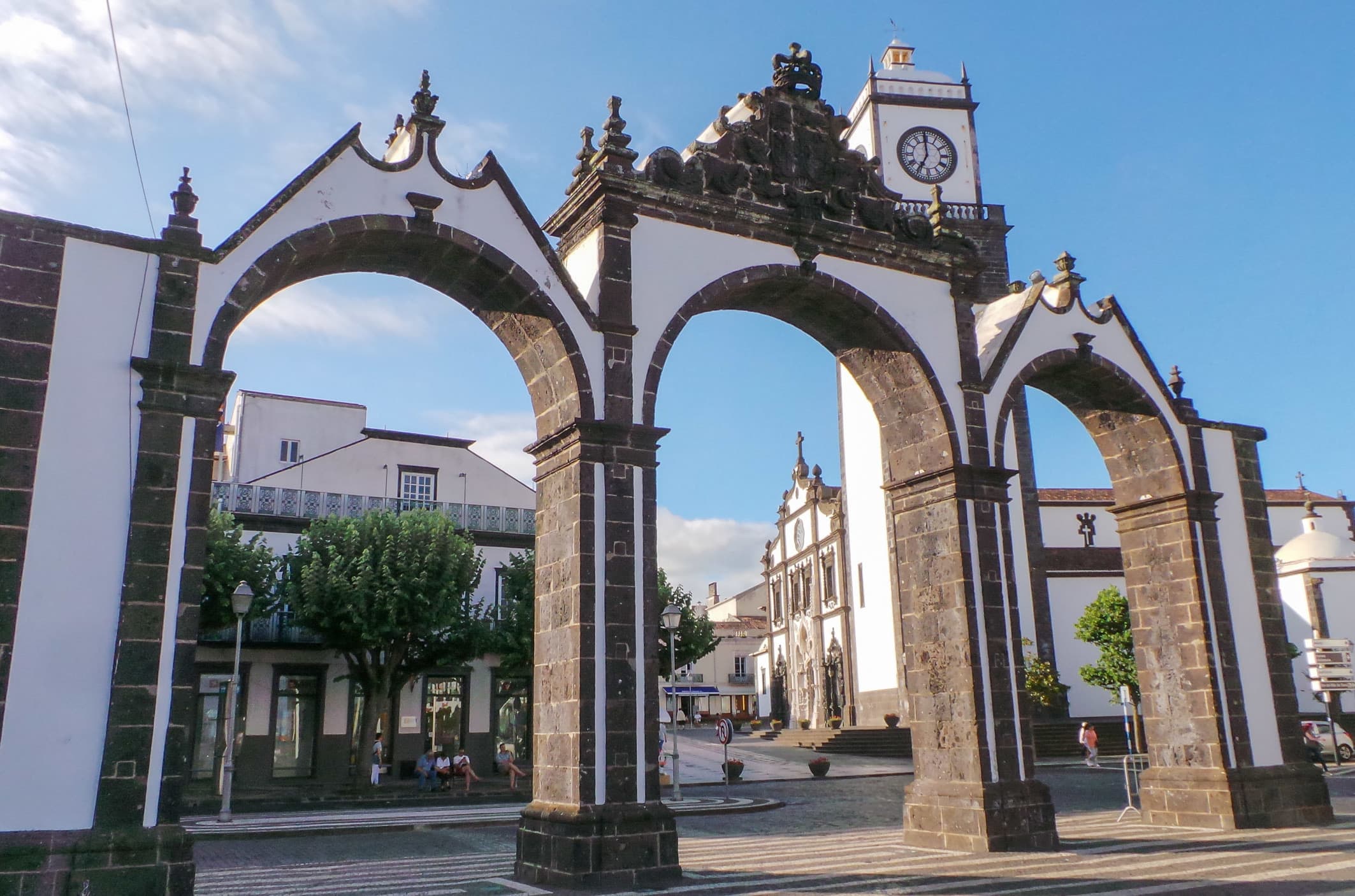 Paisagem de Ponta Delgada, Portugal